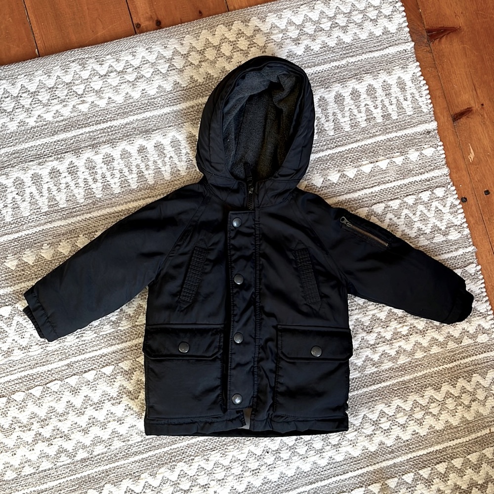 babyGap black winter jacket